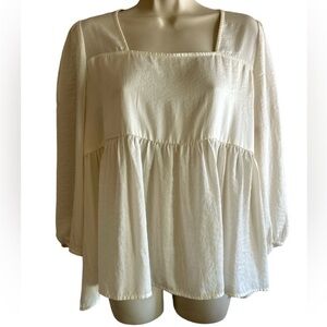 Altar'd State cream color women's top size L